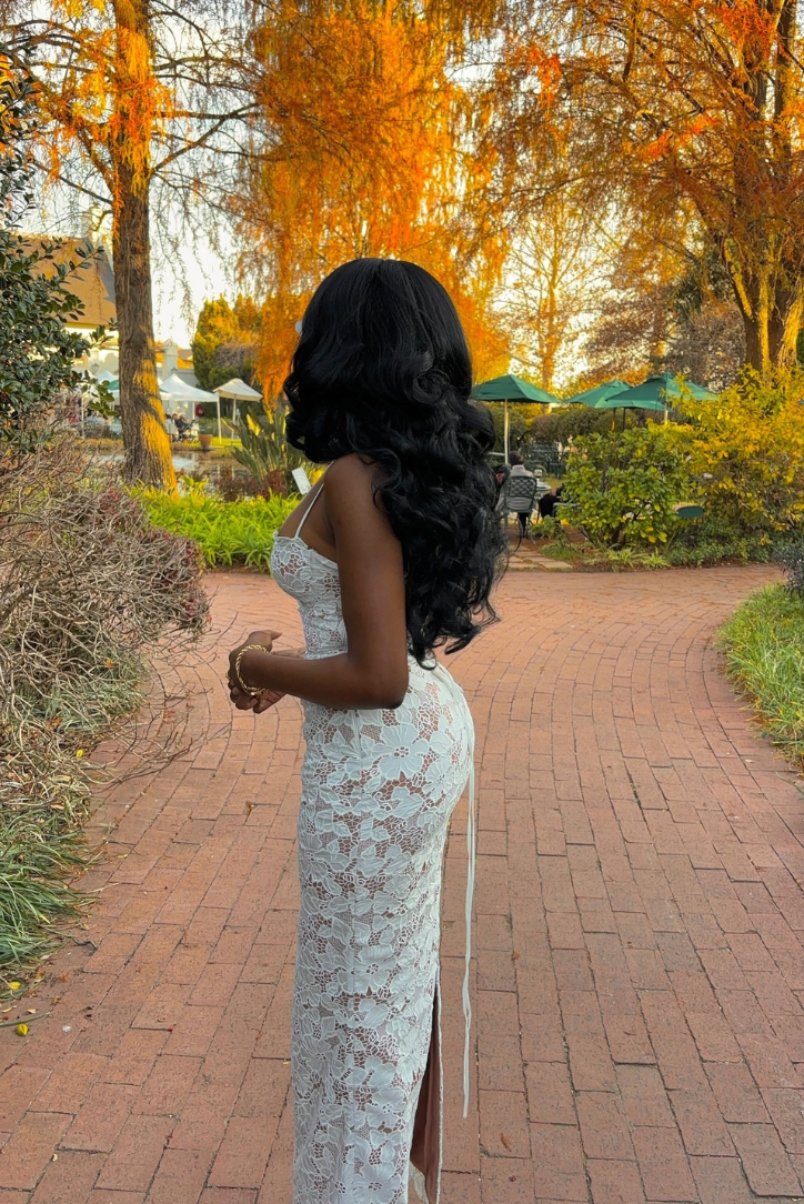 Aderyn | Lace Silhouette Dress