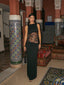 Aaliyah | Women's Backless Lace Sleeveless Maxi Dress