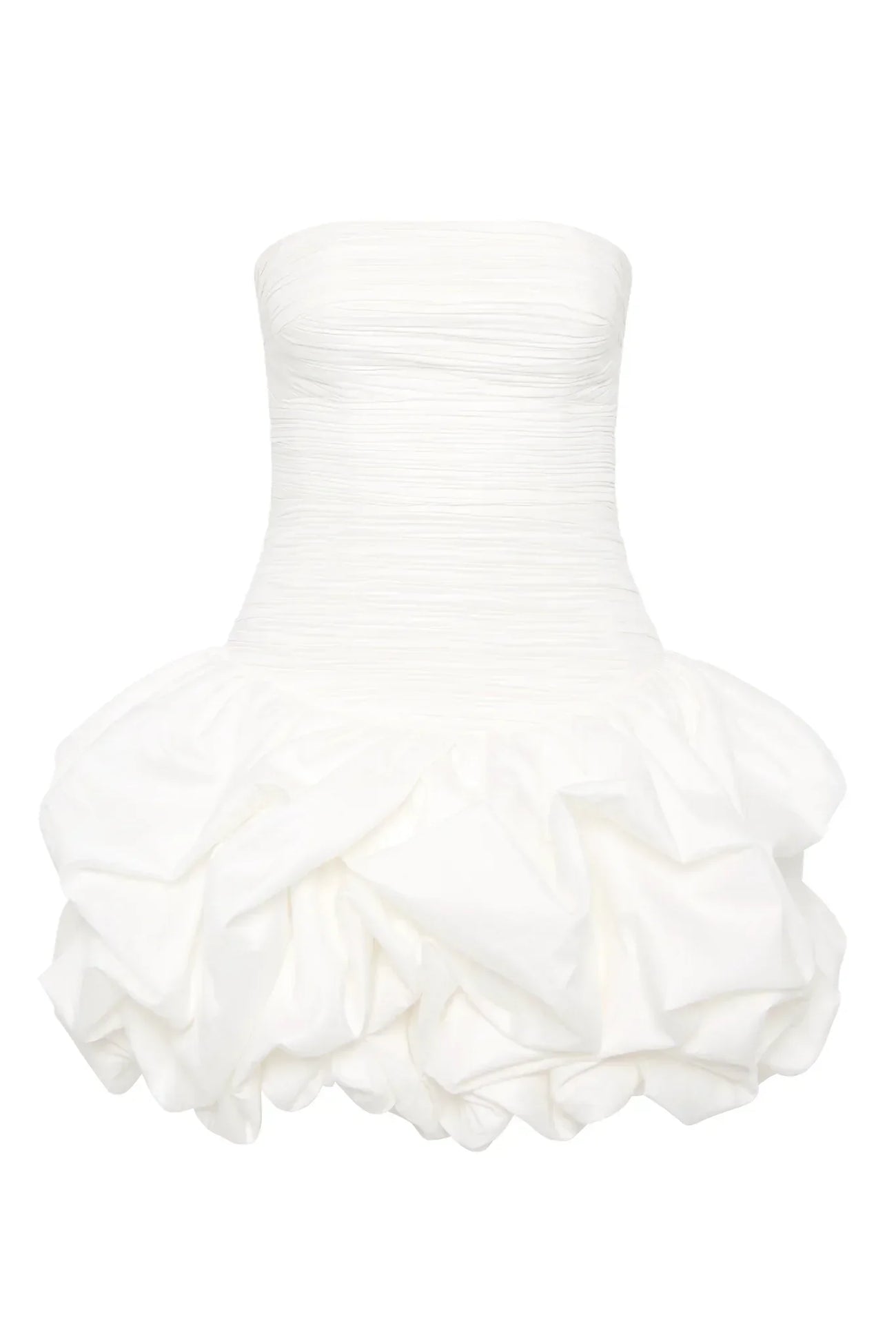 Elora | Women's Strapless Bubble Hem Mini Cocktail Dress