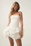 Elora | Women's Strapless Bubble Hem Mini Cocktail Dress