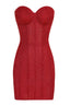 Ivy | Women’s Strapless Glitter Corset Mini Party Dress