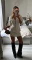 Melisa | Women's Ribbed Long Sleeve Two-piece Set