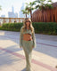 Zafrina | Women's Knitted Two-Piece Vacation Summer Cover-up Set