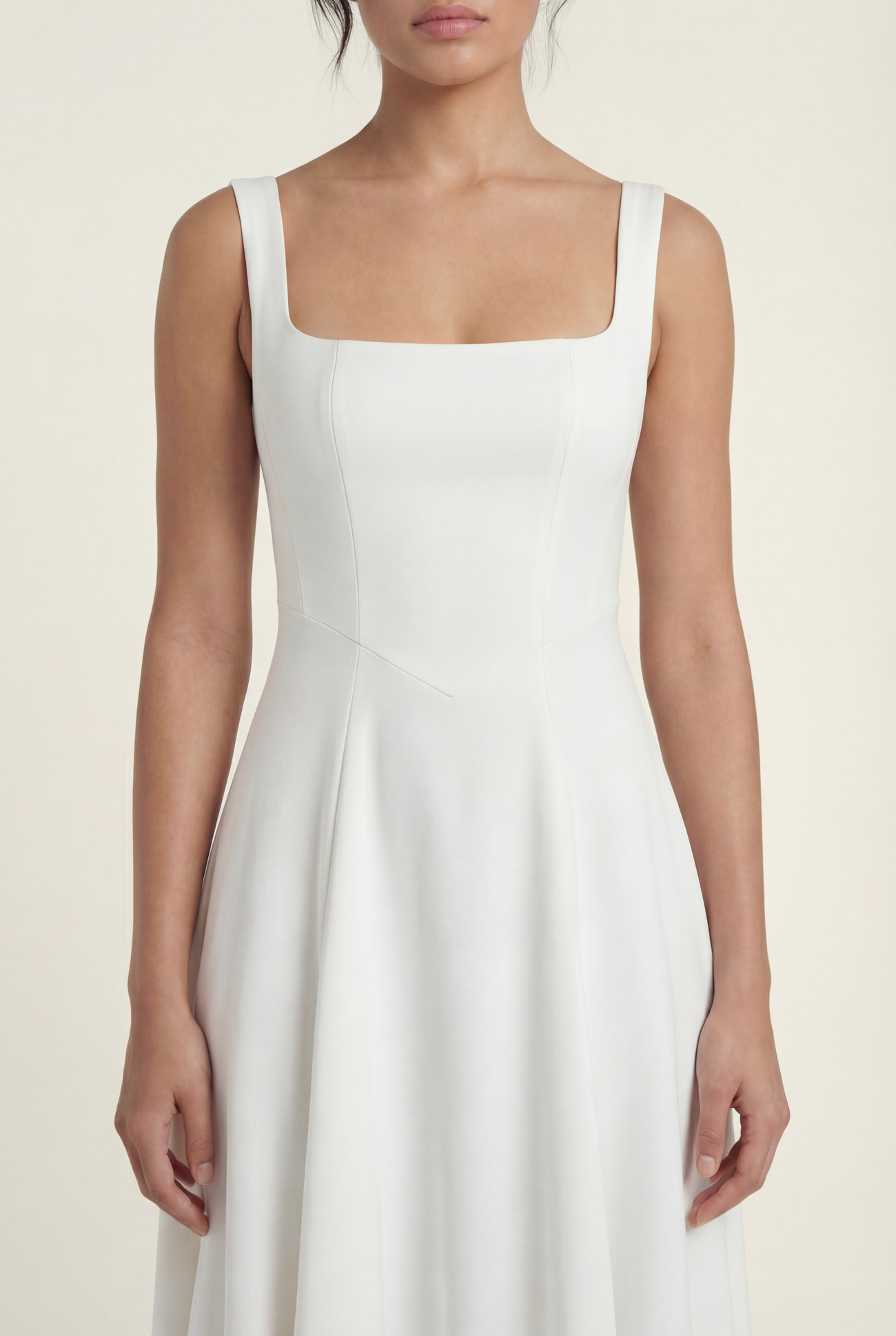 Celestine - White Midi Dress