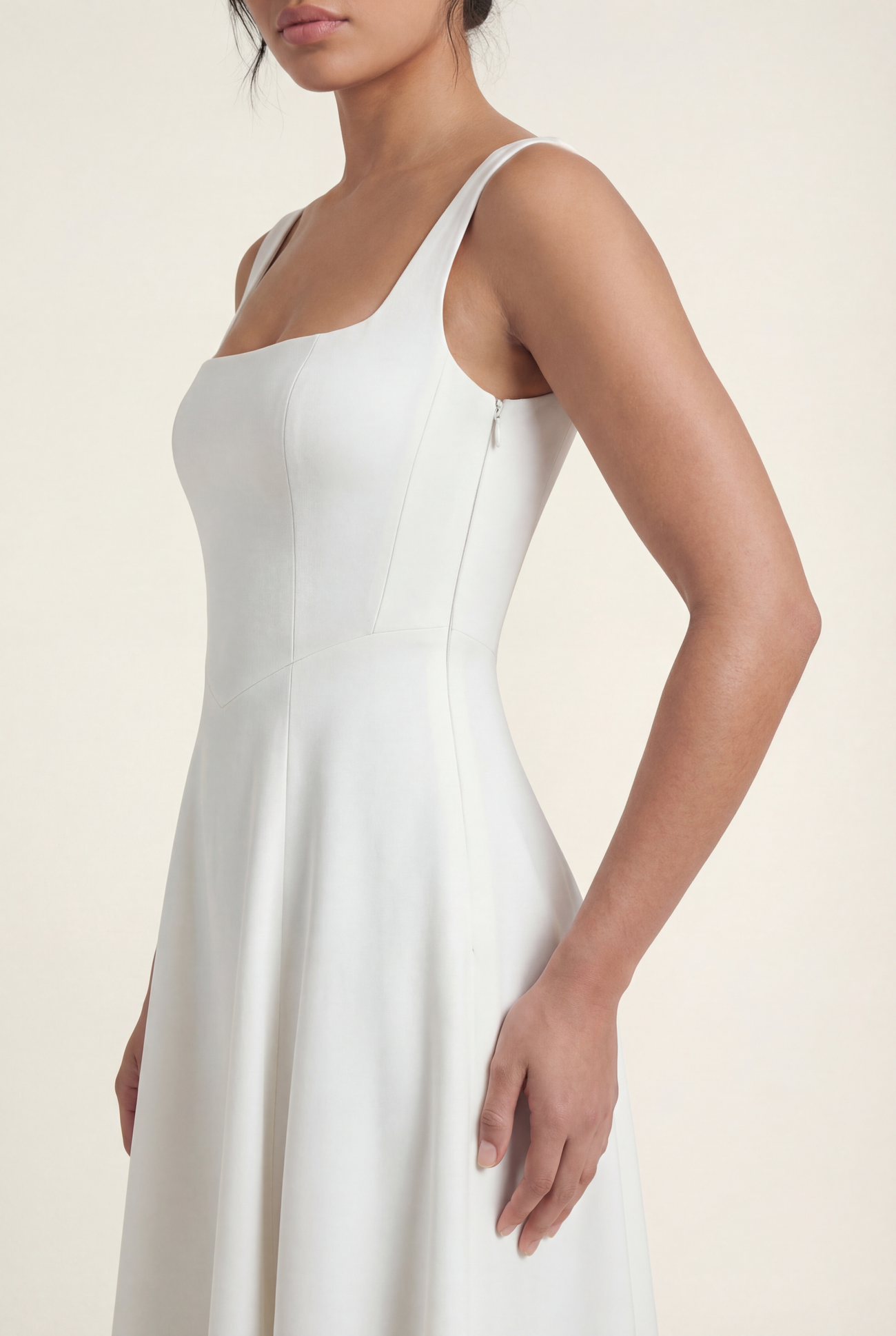 Celestine - White Midi Dress