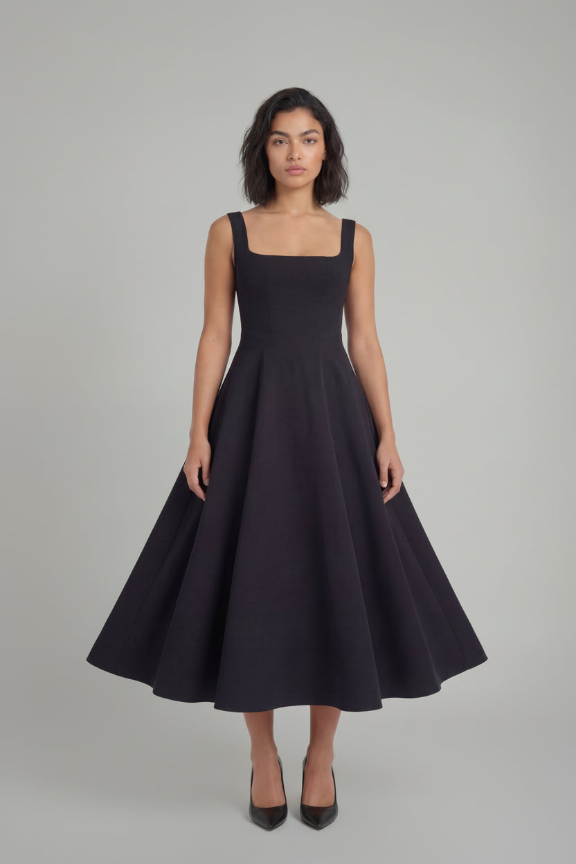 Celestine - White Midi Dress