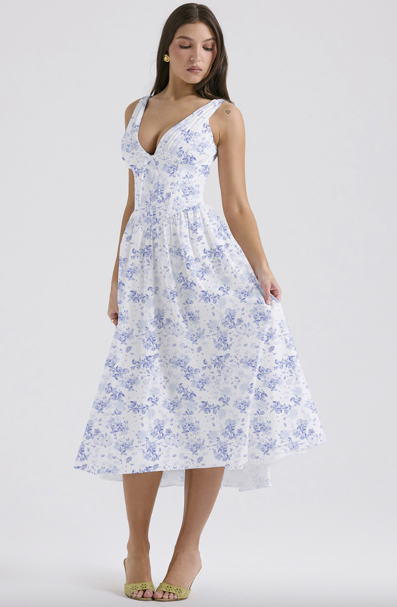 Winry | Fresh Floral Midi